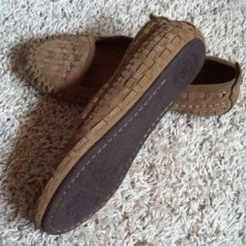 Lucky Brand Brown Slip Ons 5.5